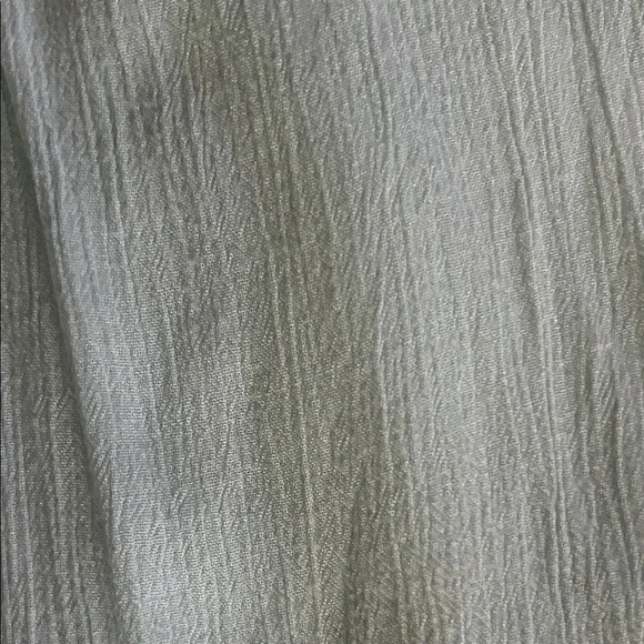 En Creme Light Green Ruffled High Low Dress gauze summer dress lined - Picture 4 of 5